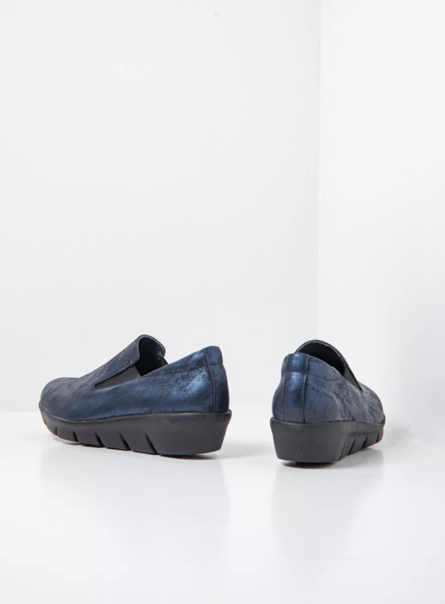 Wolky Insight 0067510823 10823 navy metallic nubuck