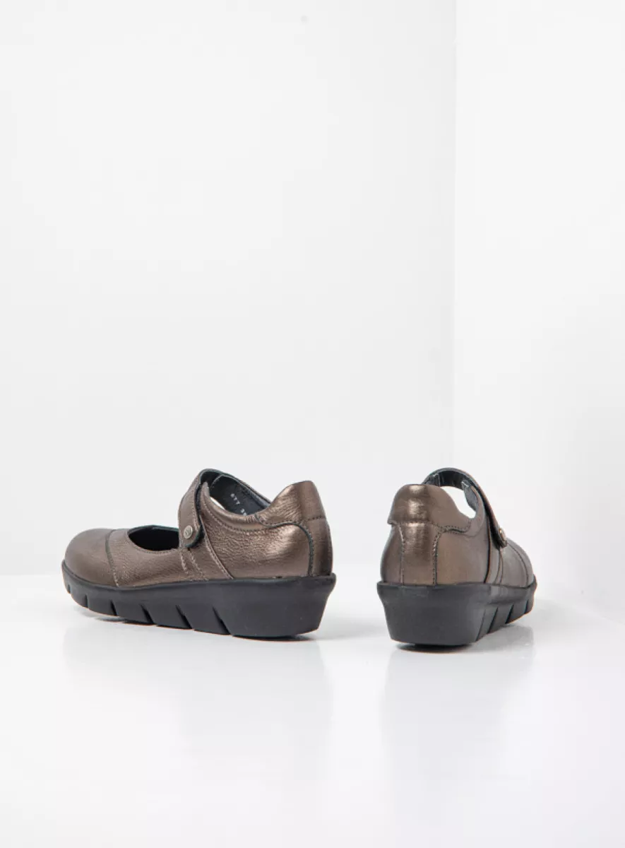 Wolky Mary Jane shoes 0067730212 30212 inox leather