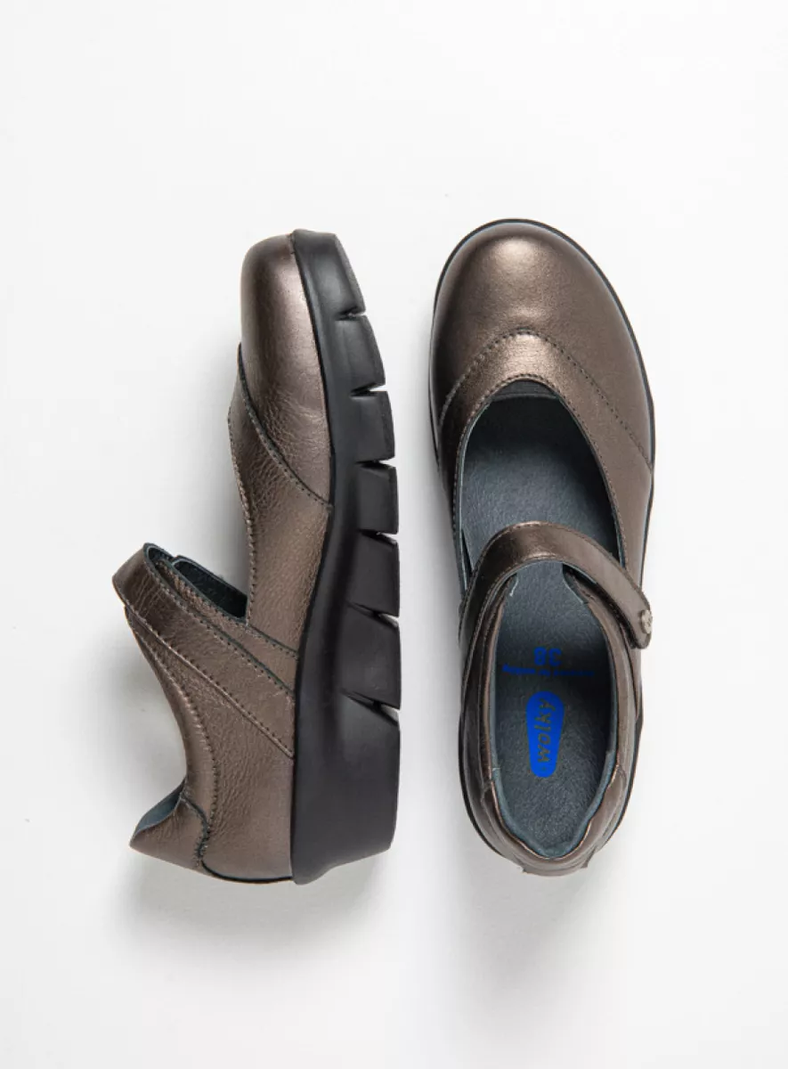 Wolky Mary Jane shoes 0067730212 30212 inox leather