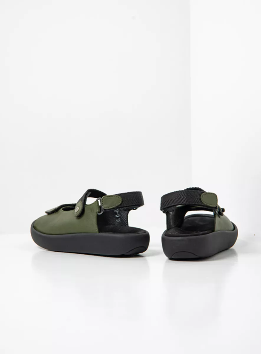 Wolky Sandals 0082350701 50701 sage green leather