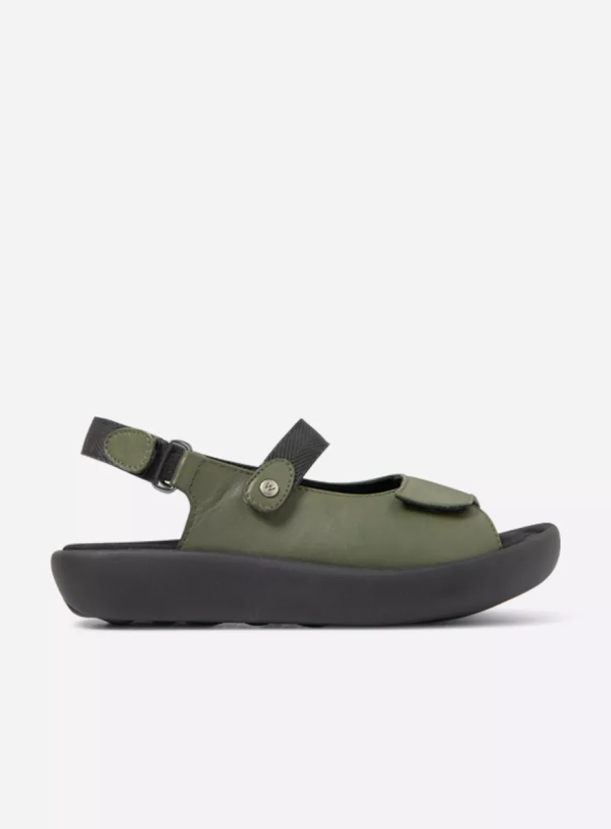 Wolky Sandals 0082350701 50701 sage green leather