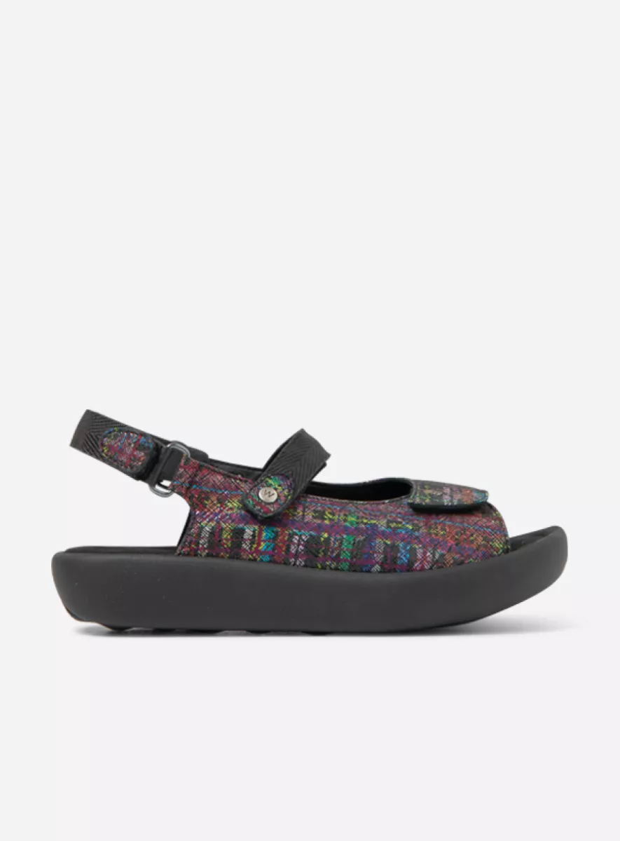 Wolky Sandals 0082378970 78970 black multi leather