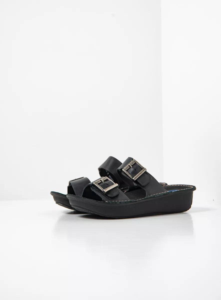 Wolky Sandals 0618430000 30000 black leather