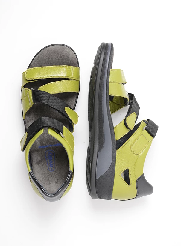 wolky sandals 01055 desh 30710 oliv green leather top