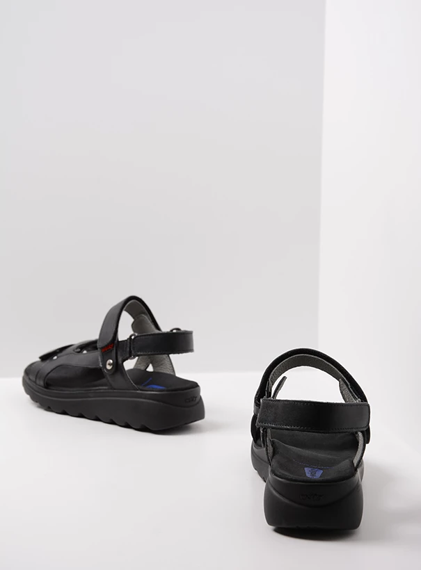 wolky sandals 01525 mile 50000 black leather back