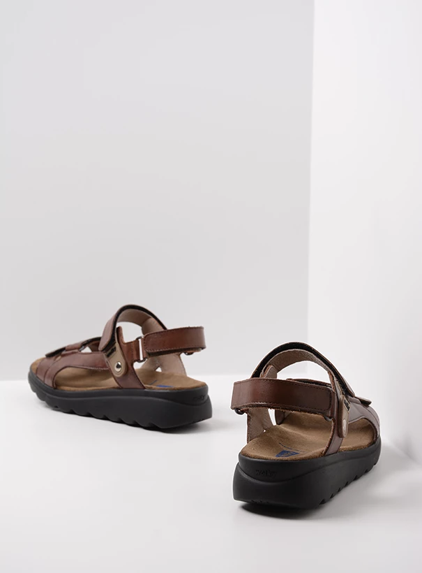 wolky sandals 01525 mile 50430 cognac leather back