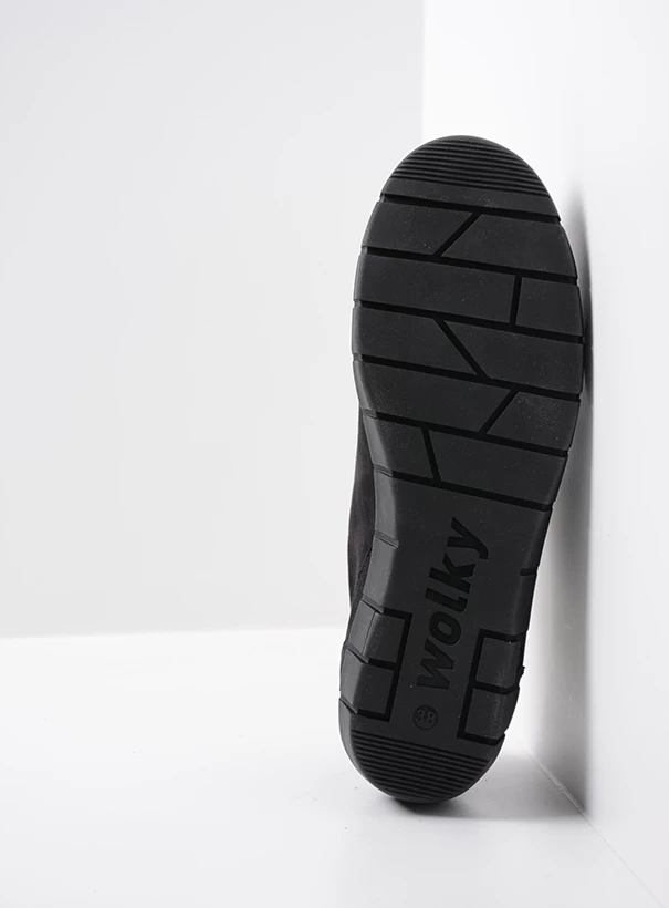 wolky comfort shoes 02453 salton 13000 black nubuck sole