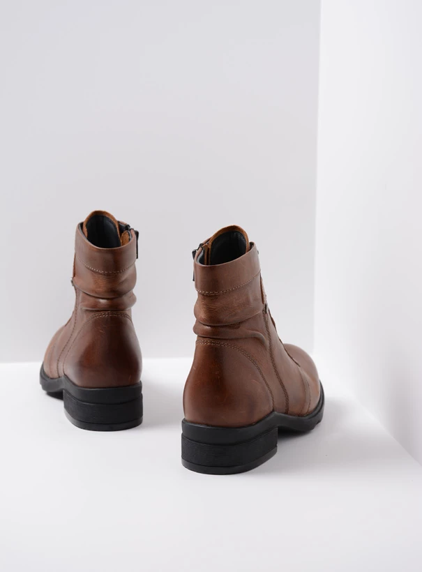wolky biker boots 02628 center wr 20430 cognac leather back