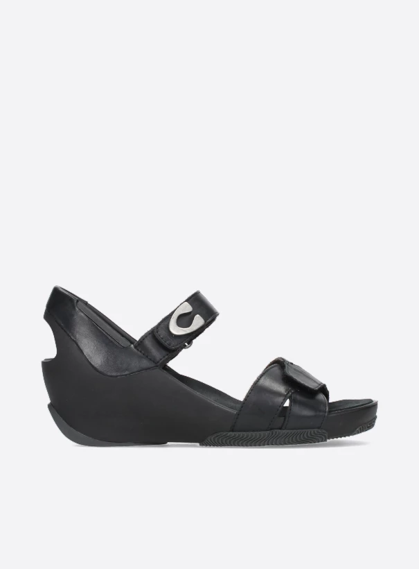 wolky sandals 03775 epoch 20000 black leather