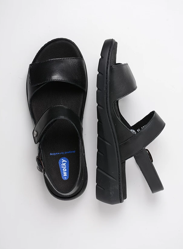 wolky sandals 04104 santorini 50000 black leather top
