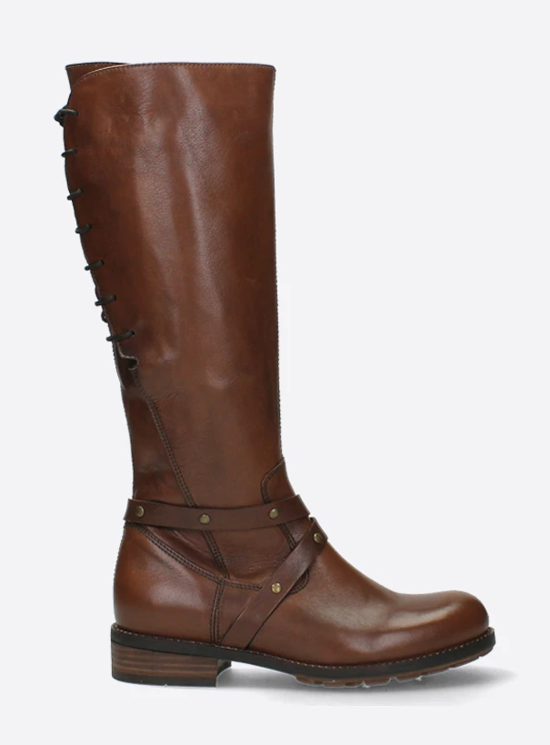 wolky long boots 04433 belmore 20430 cognac leather