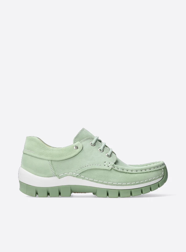 wolky comfort shoes 04701 fly summer 11706 light green nubuck