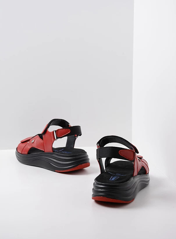 wolky sandals 05650 cirro 30500 red leather back