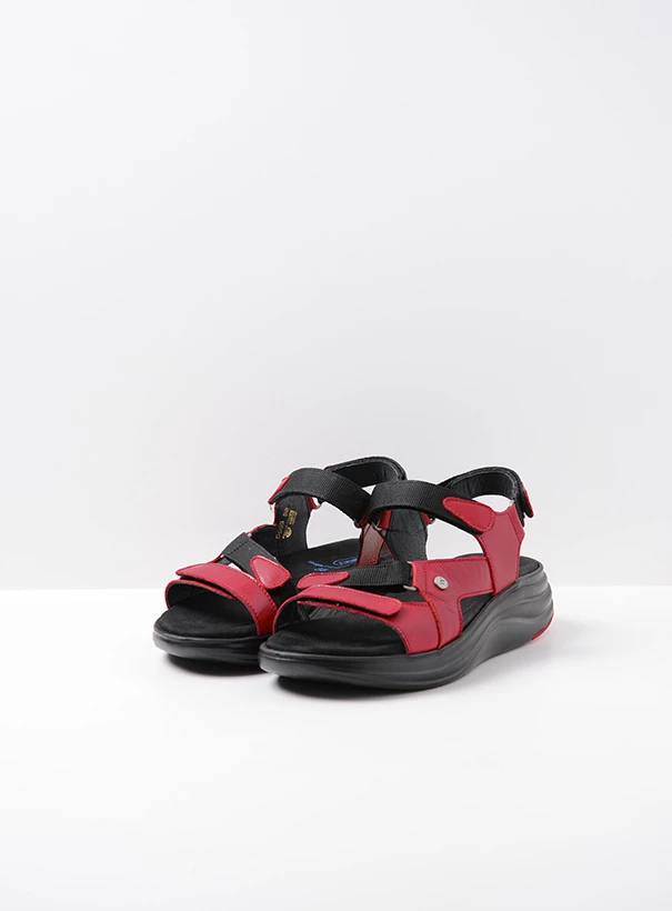 wolky sandals 05650 cirro 30500 red leather front